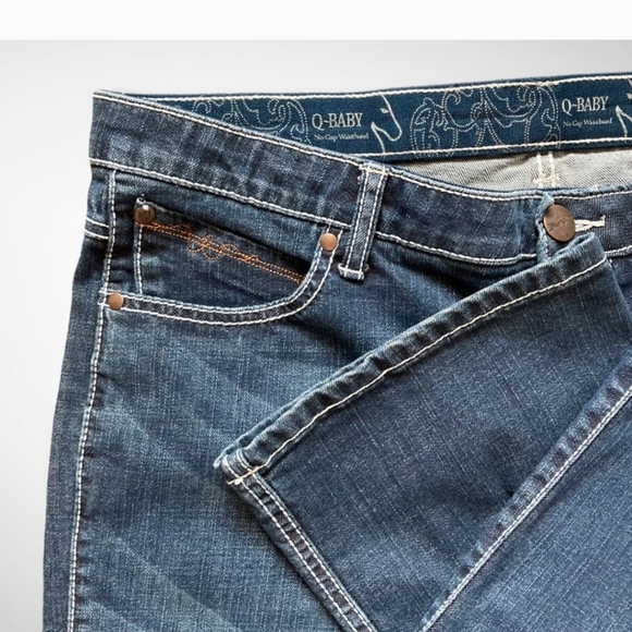 Wrangler Q Baby No Gap Flap Pocket Jeans Sz 15 - Picture 8 of 9